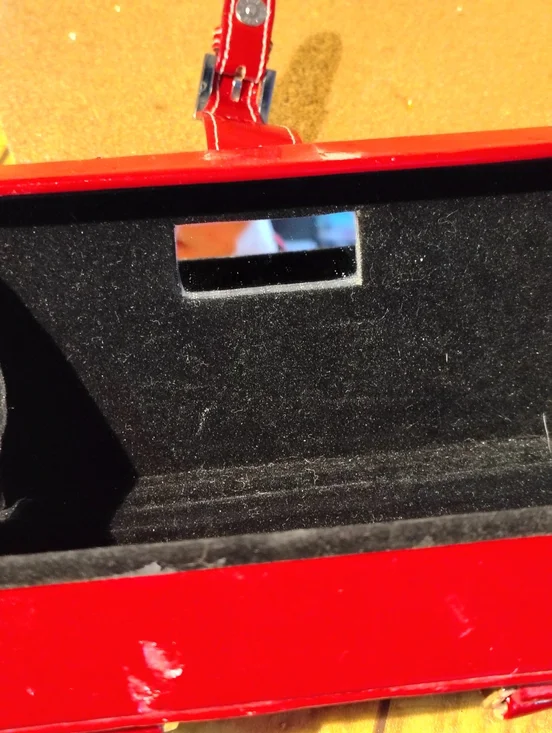 Vintage Red Women's Structured Top-Handle Bag - Picture 6 of 7